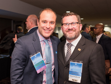 Board Secretary, Will Janisch and President, Jim Moore, at 2017 National Philanthropy Day event.