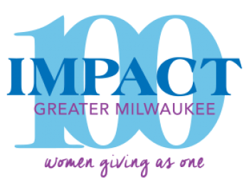 "Impact 100 Greater Milwaukee" "women giving as one" Logo