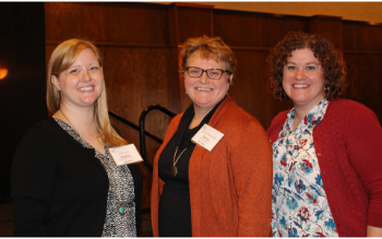 Heather Stoskopf, 2016 Scholarship Recipient; Nancy Seidl Nelson, AFP SEWI Chapter President and Carolyn Hahn, 2016 Chamberlain Scholar Recipient