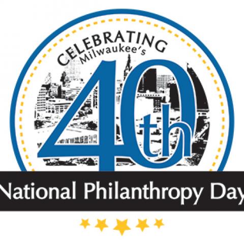 40th Anniversary National Philanthropy Day logo