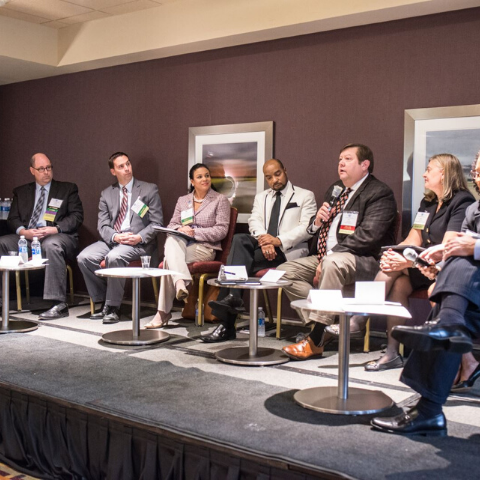 image of panelists on stage during the NPD 2017 Education Session