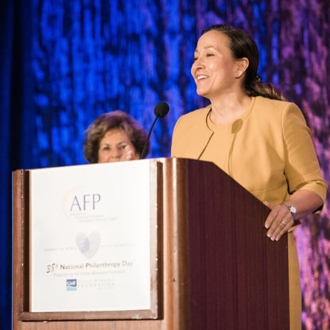 NPD 2016: Aurora Health nominator at podium