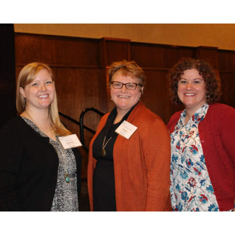 Heather Stoskopf, 2016 Scholarship Recipient; Nancy Seidl Nelson, AFP SEWI Chapter President and Carolyn Hahn, 2016 Chamberlain Scholar Recipient