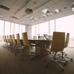 conference room with table and 20 chairs