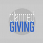 words "planned giving" in grey circle